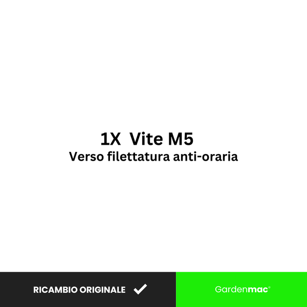 Vite M5 fermo perno - filettatura contraria